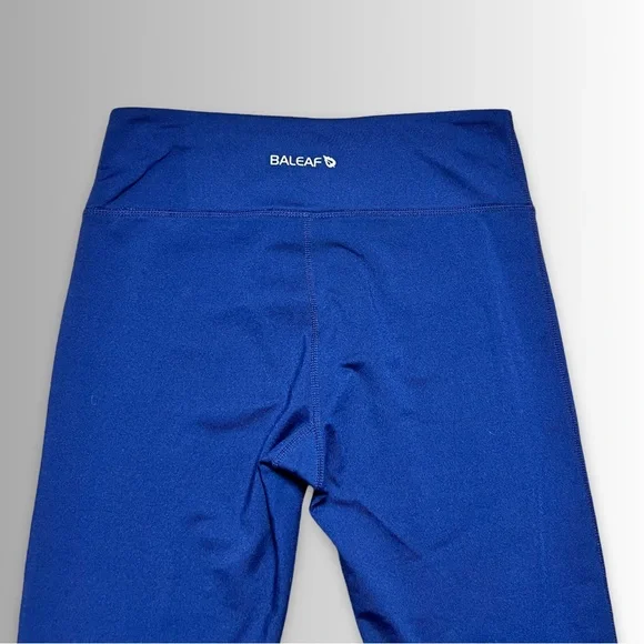 Baleaf Deep Blue High Rise Leggings, Wide Waistband, 5 Pockets, Doesn’t Ride Up - Picture 6 of 9
